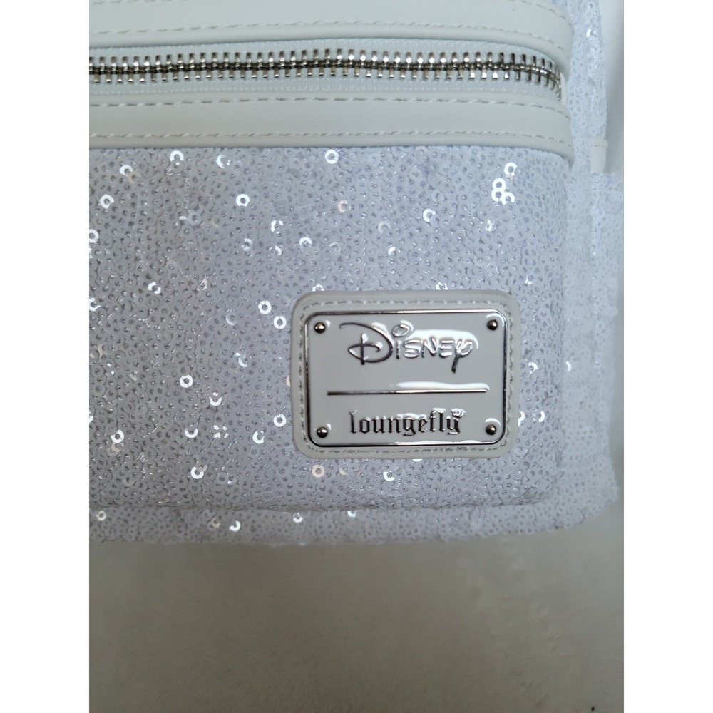 Loungefly Disney Wedding Minnie Mouse Sequin Mini Backpack - Picture 4 of 12